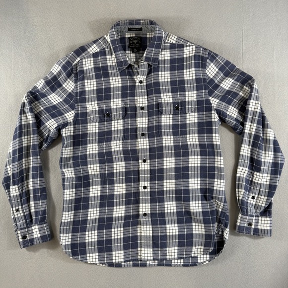 Lucky Brand Black Label Classic Fit Plaid Flannel Shirt Men's Size M - Picture 1 of 8